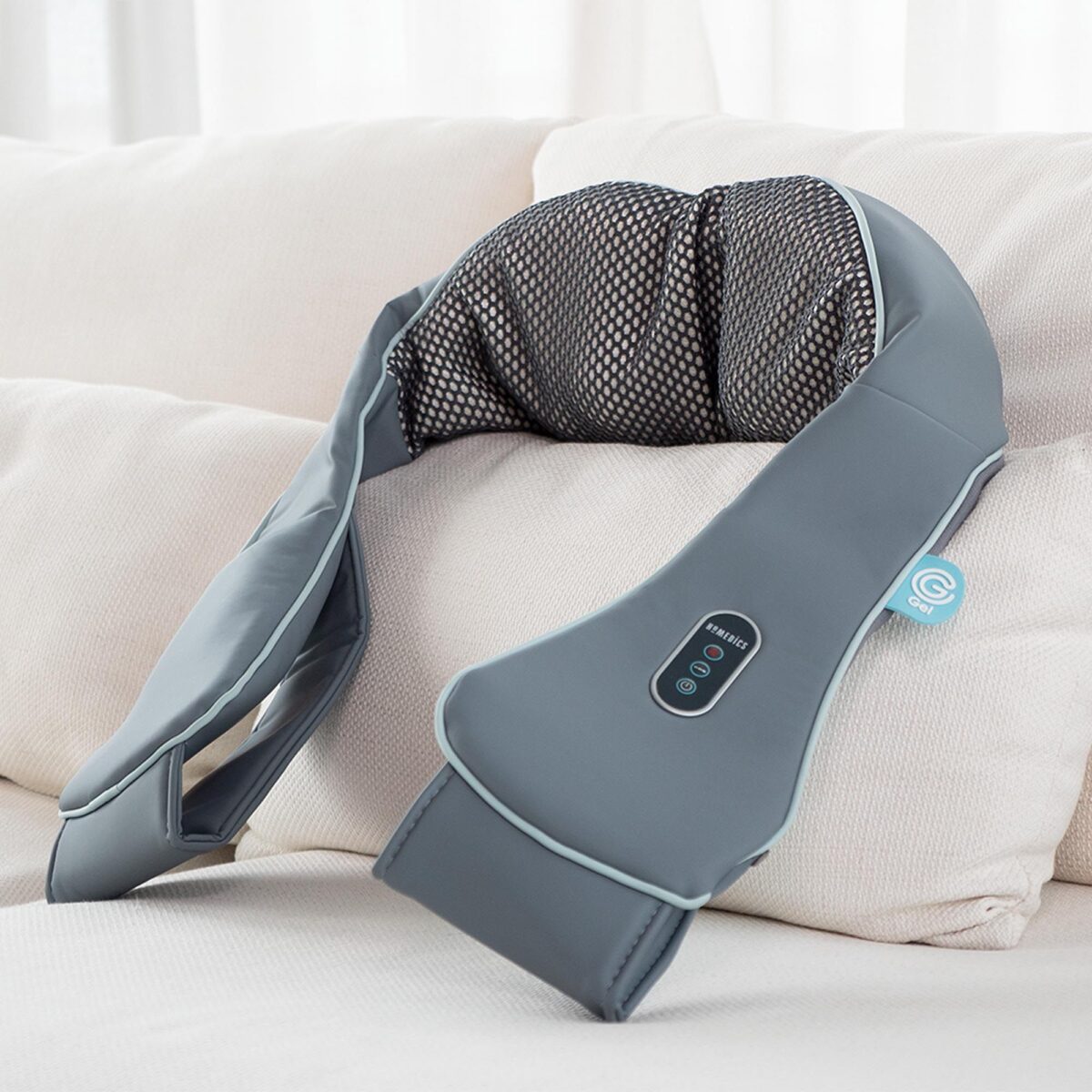 Đai massage vai cổ gáy USA công nghệ 3D Shiatsu GEL HoMedics NMS-700RCG-EU - Ảnh 6