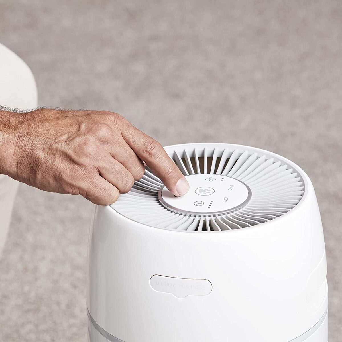 Máy lọc không khí khử mùi và lông vật nuôi 5-in-1 Homedics AP-PET35A-WT - Ảnh 2