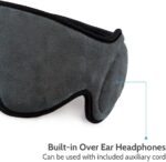 Massage mắt đi kèm tai nghe (du lịch) – Travel eye massager Homedics TA-MSKV100GY - Ảnh 4