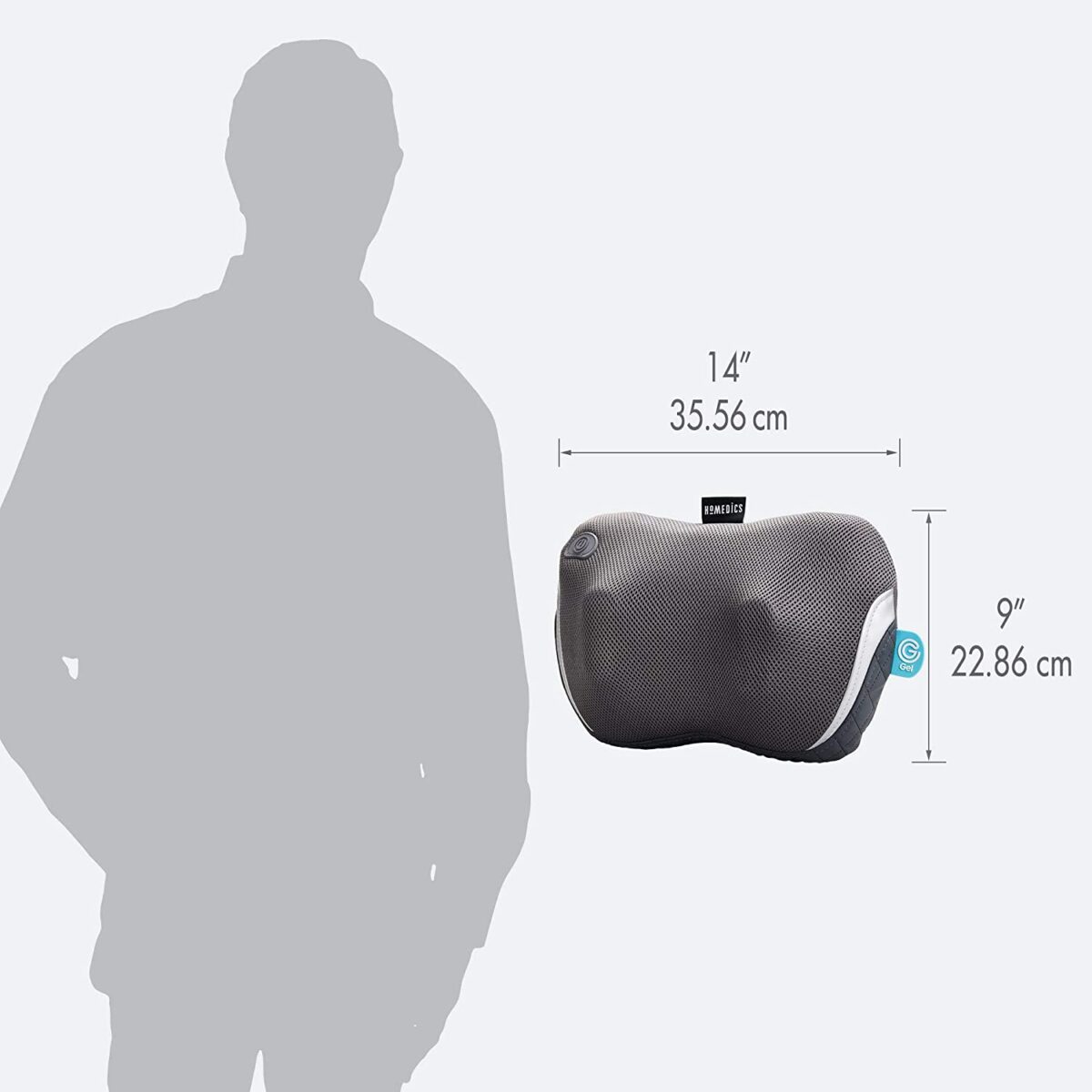 Gối massage Shiatsu 3D công nghệ Gel touch sử dụng pin sạc HoMedics SP-135 - Ảnh 5