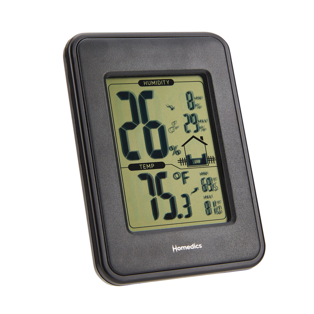 Nhiệt ẩm kế điện tử trong nhà Homedics UHE-HM100 - Ảnh 1