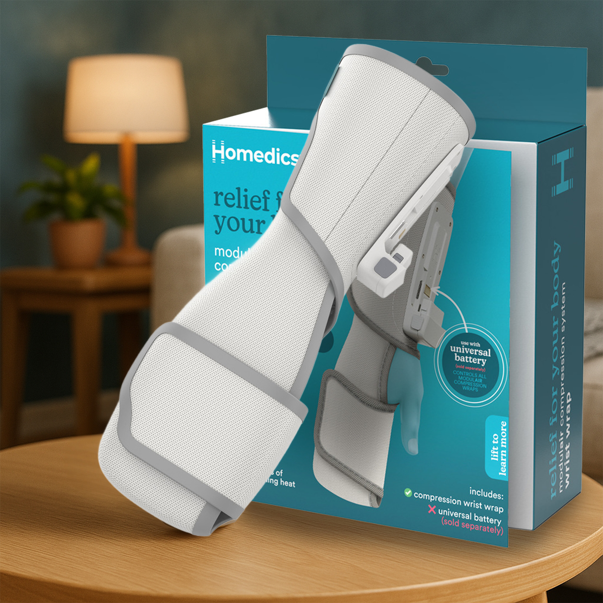 Máy massage cổ tay HoMedics SR-CMH10H công nghệ khí nén kèm nhiệt