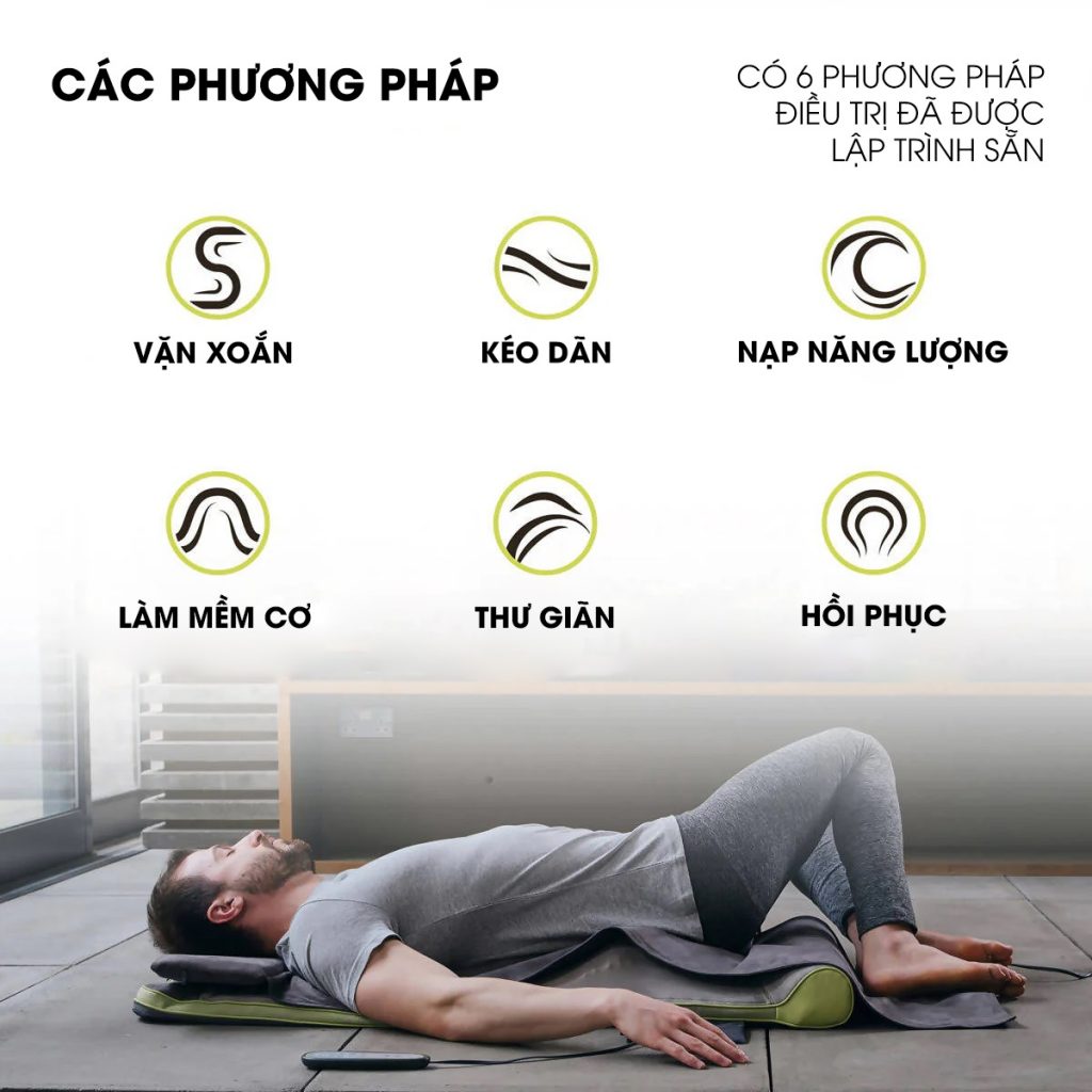 Nệm massage HoMedics hiệu quả và bền bỉ