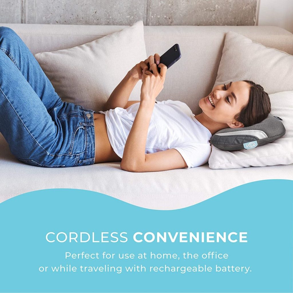 Gối massage HoMedics công nghệ Shiatsu kèm nhiệt hồng ngoại