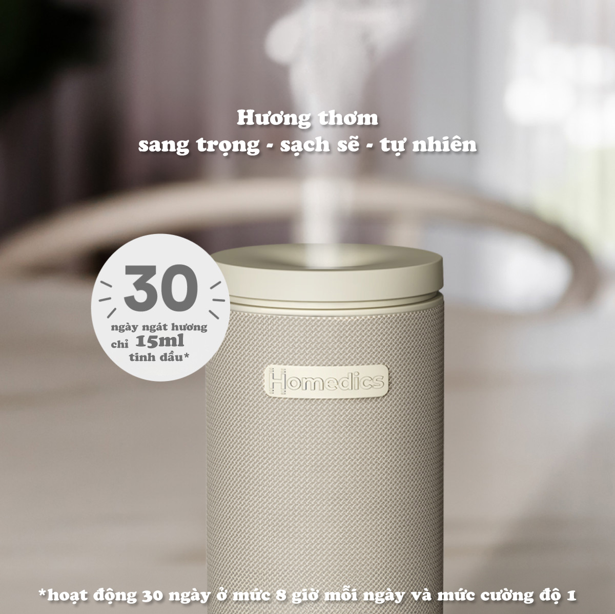 Top 3 máy xông tinh dầu tạo độ ẩm HOT nhất năm 2025 6 Máy xông tinh dầu tạo độ ẩm HoMedics chính hãng