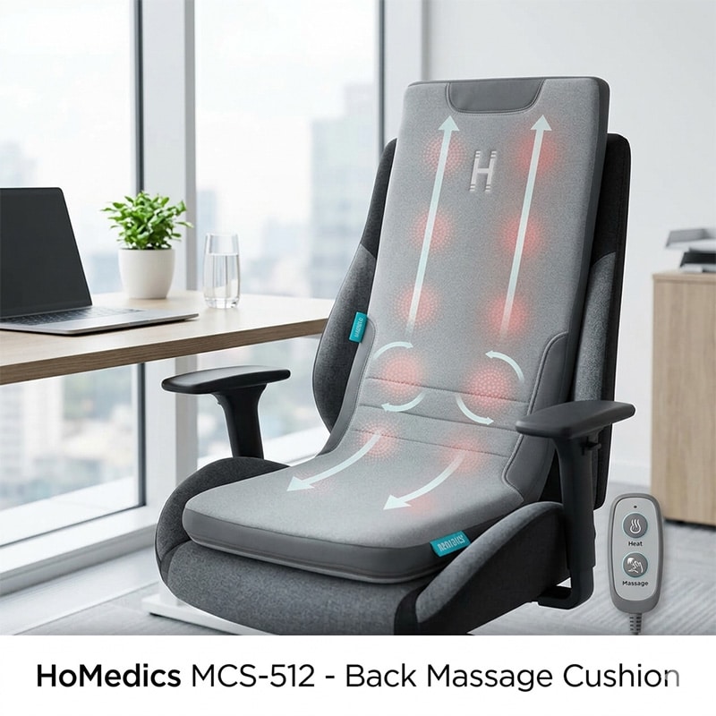 Thư giãn chuyên sâu với đệm massage HoMedics